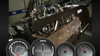 2009 Porsche 911 Engine Running Simulated Nurburgring on Active Dynamometer