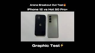 IPhone 12 vs Infinix Hot 50 Pro Plus - Arena BreakOut Start and Graphics Test🔥