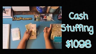 MY FIRST CASH ENVELOPE STUFFING OF 2024 | $1098 | WALLET AND BILLS BINDER