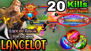 Lancelot Unli Dash Hand Speed |Lancelot Gameplay| |Top Global| |Best Build| By: LanceeTusok -MLBB