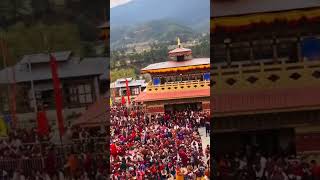 Blessing from HH Kyabgon Sakya Gongma Trichen Rinpoche at KuenchokSum Shedra in Bumthang Bhutan