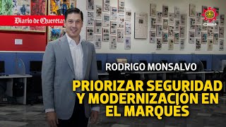 Rodrigo Monsalvo prioriza seguridad y modernización en El Marqués