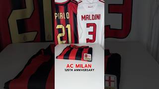 A closer look at the #acmilan 125th anniversary shirt 🔴⚫️  Bellissimo 🤌🏽 #milano #forzamilan