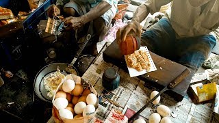 Special Street Egg recipe - Omelette street food Recipe India - Indian Omelette Street Food