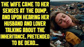 The wife came to her senses at the dump  And upon hearing her husband and lover talking about