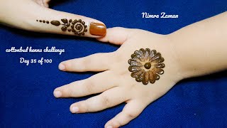 kids mehndi design | cottonbud mehndi design no.35 | simple easy beautiful quick kids mehndi design