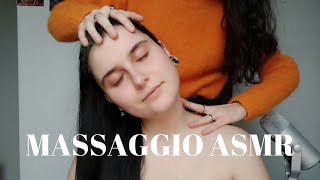 ASMR ITA | SESSIONE DI MASSAGGIO RILASSANTE💆🌸| SHOULDERS, NECK AND SCALP MASSAGE