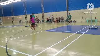 My daughter 1st badminton tournament