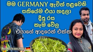 එයා ආදරෙන් මට හදලා දුන්න කෑම ටික | මම ඇවිත් සතියෙන් 😃 | හරිම රසයි. | #lifeineurope #germanlife