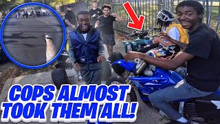 COPS ALMOST TOOK ALL OF OUR DIRTBIKES!!