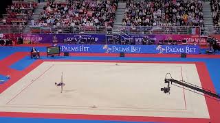 Stiliana Nikolova, rhythmic gymnastics, Sofia world cup, April 2023, Bulgaria. Стилиана Николова