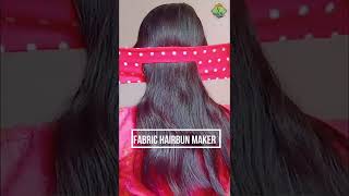 Fabric Hair bun Maker || Hairbun holder || Quick hairstyle || easy and simple hairstyle 💖