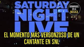 El momento más vergonzoso de un cantante en Saturday Night Live