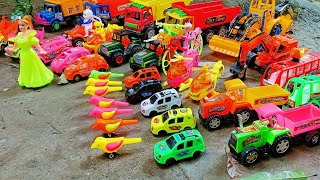 gadi wala cartoon,  toy wala cartoon / tractor vs jcb video/ helicopter, airplane, train MahiraToys