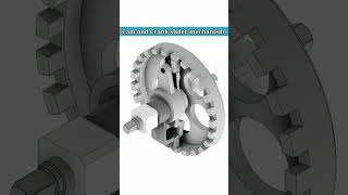 cam and Crank slider Mechanism। Solidworks 3d animation। #Shorts #ytshorts #youtubeshorts