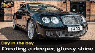 How to get GLOSSY and REFLECTIVE BLACK PAINT | Day In The Bay | Meguiar's UK