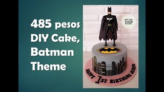 DIY Cake, 485 pesos in Batman Theme