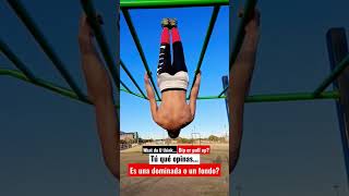 Fondo o dominada?🤔 #calistenia #calisthenics #funny #fondo #dominada #pullups #dips #viral #shorts