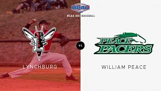 William Peace Pacers vs Lynchburg Hornets (Baseball)