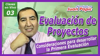 CONSIDERACIONES para desarrollar la PRIMERA EVALUACIÓN