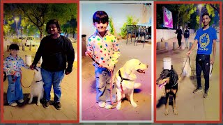 Hame Mile pyare Dogs Aur Unke sath Dogs trainer ||Race me Kon Winner ?🏆🥇|| Parinaaz Khan Vlog