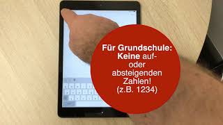 Das SuS iPad einrichten  - Grundschule