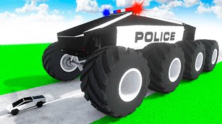 Tesla Cybertruck Transforming to GIANT POLICE BTR BIGFOOT TESLA in Teardown!