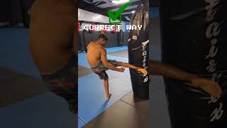 How to throw a kick #shorts #mma #kickboxing