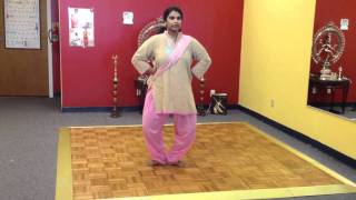 1st paraval adavu, footwork