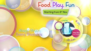 Enjoy a variety of fun filled activities hosted by your favorite mall - Food. Play. Fun