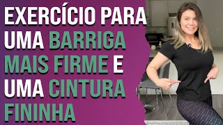 Exercício para uma barriga mais firme e uma cintura fininha | Pilates em Casa