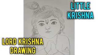 How to draw Little Krishna |How to draw lord krishna step by step