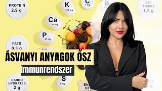 Ásványi anyagok funkciója.Immunerősítés őszi szezonban.