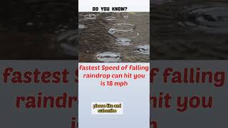 fact 55, speed of rain