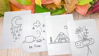 Cute Doodle Ideas for When You're Bored at School | Easy Beginner Doodles