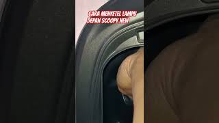 Cara menyetel lampu depan scoopy new