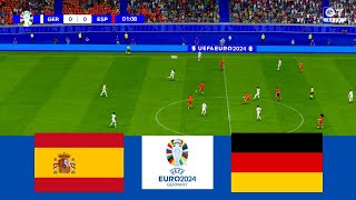 Germany vs Spain - UEFA EURO 2024 Quarter-Final | Full match & All goals | FC 24 Gameplay