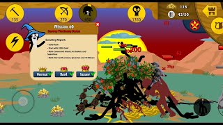 Stick War: Legacy Mission 60 Insane Gold Rush Giants and speartons battle Hard-Insane difficulty