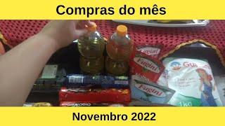 COMPRAS DO MÊS DE NOVEMBRO | PARA 1 CASAL E 1 BEBÊ