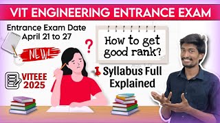 VITEEE 2025 Entrance Exam Syllabus Full Explained | March 31 Last Date | VIT Vellore | VIT Chennai