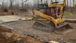 Jan. 3, 2024 pole building driveway put in! Next is rebuilding pole building weather permitting.