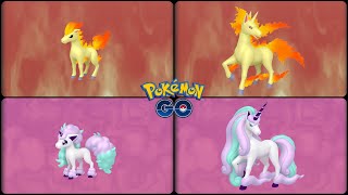 Pokemon Go: Evolving Kanto & Galarian Ponyta into Kanto & Galarian Rapidash