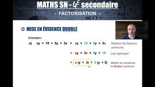 Factorisation - Partie 1