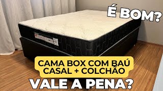 Cama Box com Baú Casal + Colchão De Molas Ensacadas - VALE A PENA?