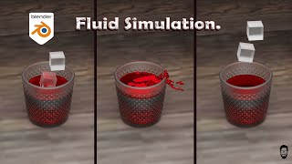 fluid simulations I glass modeling I ice cube splash -mds design