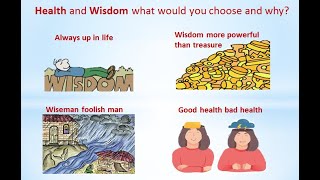 If you were given a choice of great wisdom or perfect health what would you choose and why? #essay