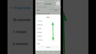 time out screen | screen sleep time in redmi phone