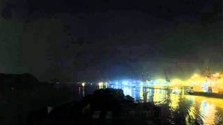 Time-lapse (120x): arrival Nhava Sheva (Mumbai, India)