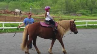 Peyton Learning to Ride