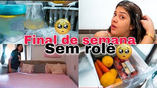 Final de semana em casa e minha rotina real de dona de casa😅